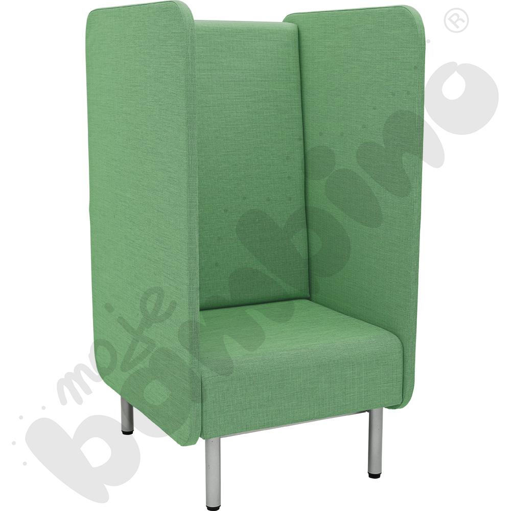 Fotel Inflamea 2 z wysokim oparciem, 1-os. - zielony