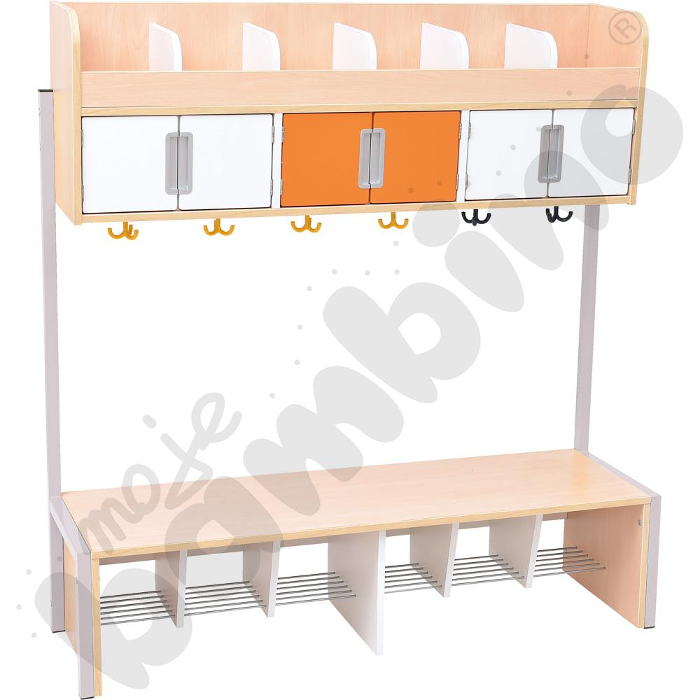 Quadro - szatnia na stelażu 6, klon jasny