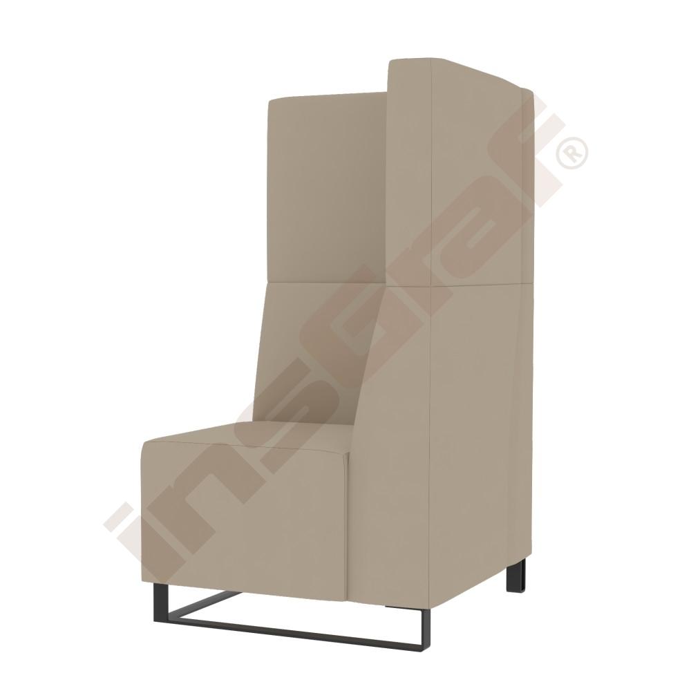 Universum Ecksitz, H 133 cm, mit Rückenlehne, Bezug MT05