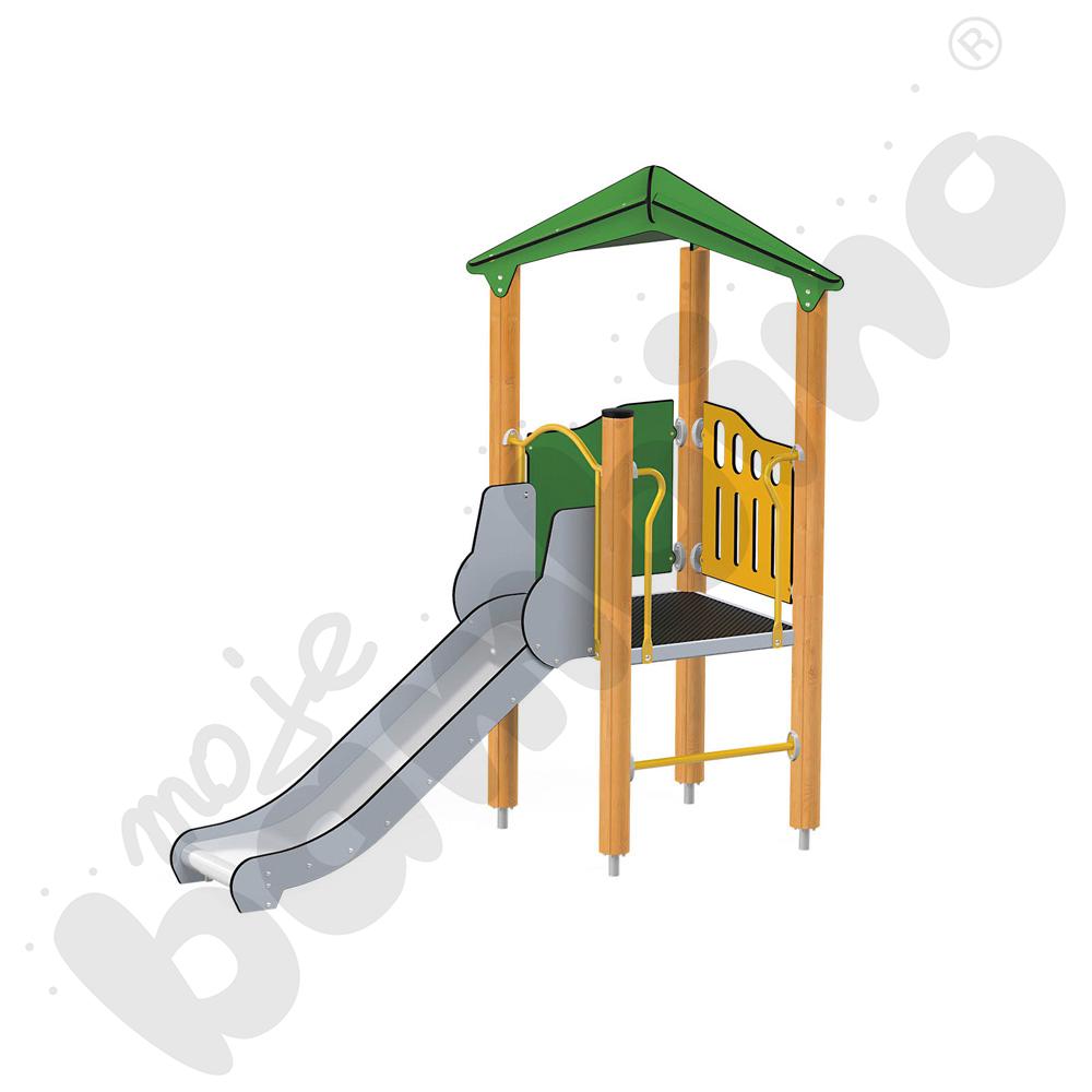 Orbis - wieża 1, drewniane słupy