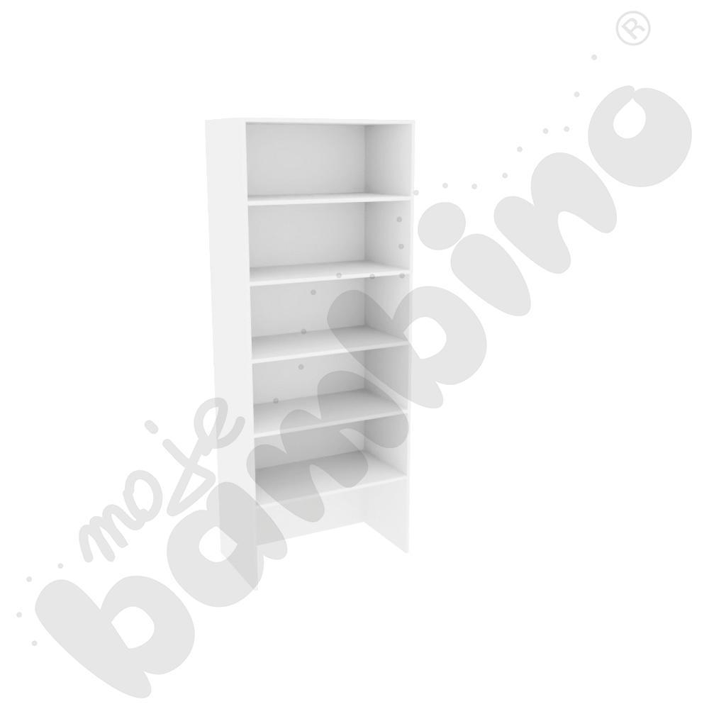 Regał Grande biblioteczny z wnęką – biały