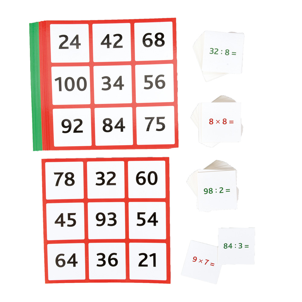 Bingo násobenie a delenie do 100