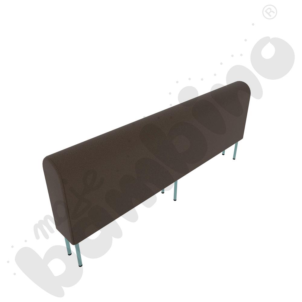 Moduł Versa 180x20x74 cm z plastikowymi stopkami, stelaż turkusowy, tkanina BD07