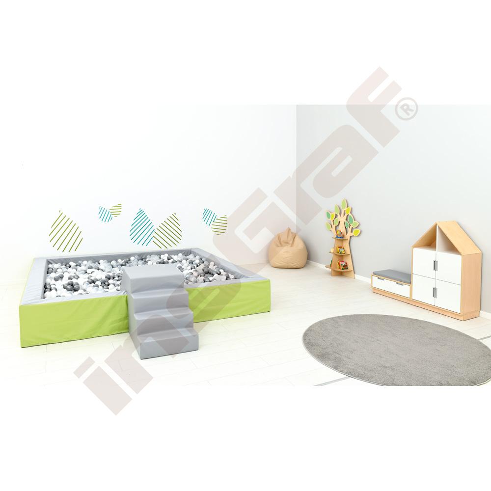 Suchý bazén 3 x 3 m, výška 45 cm