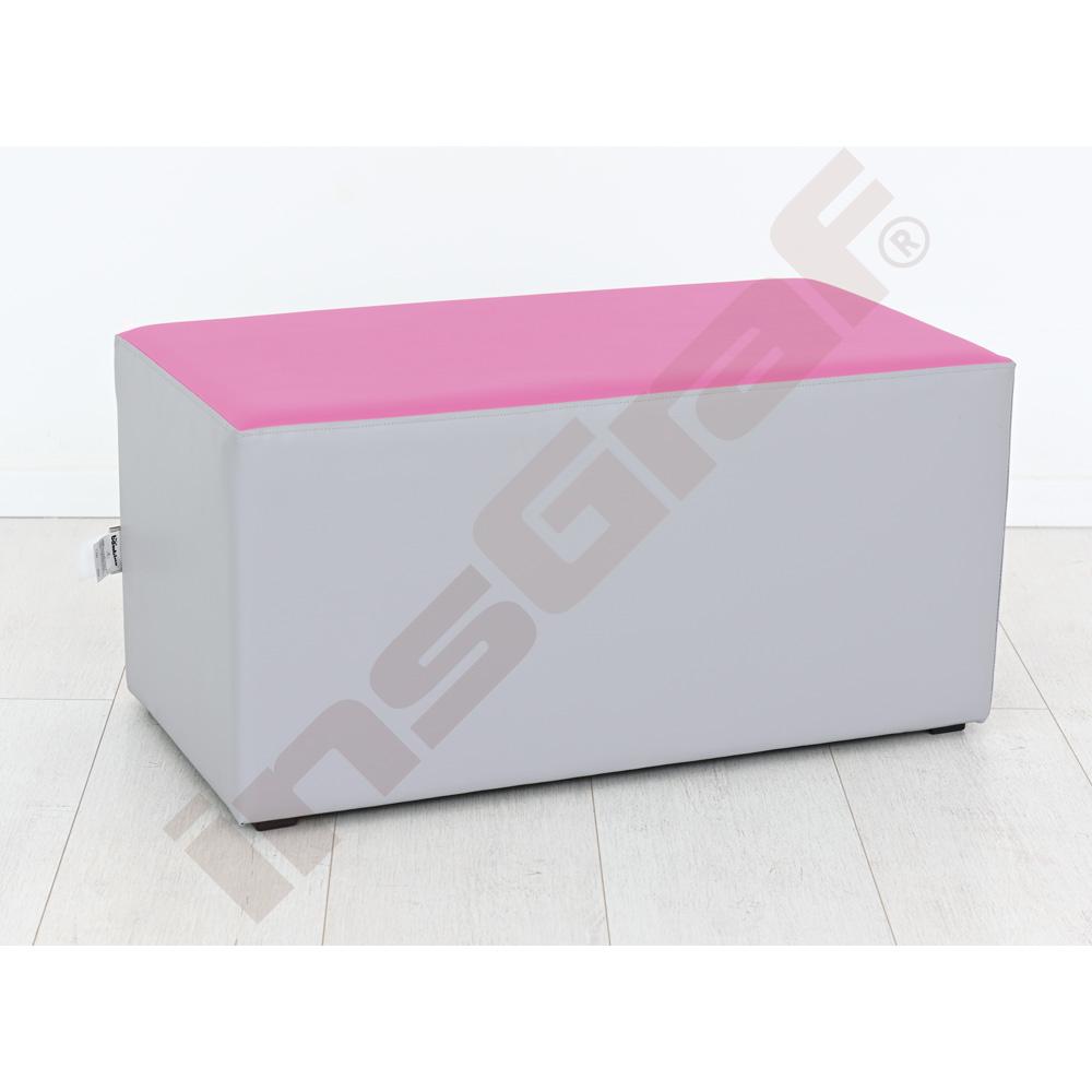 
Garderobensitz, B 80, grau/pink
