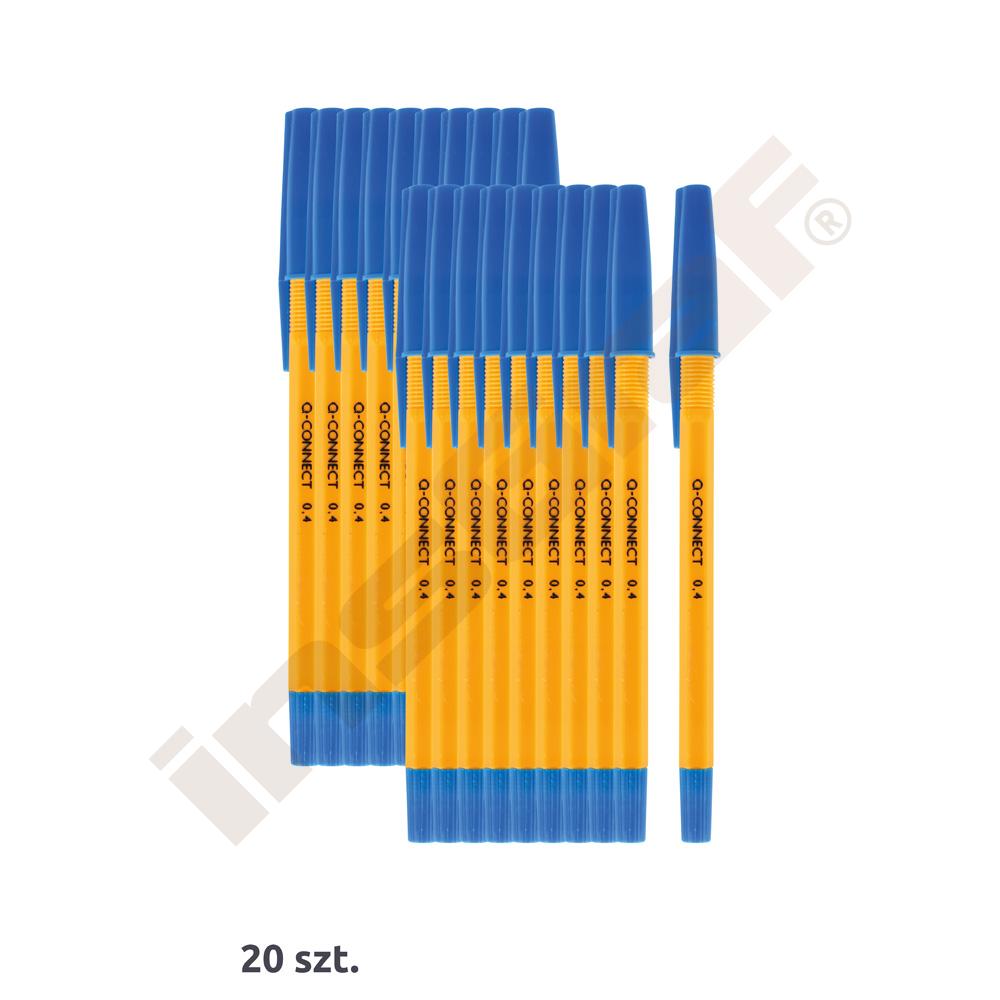 
Kugelschreiber, Q-Connect, blau, 30 Stck.  
