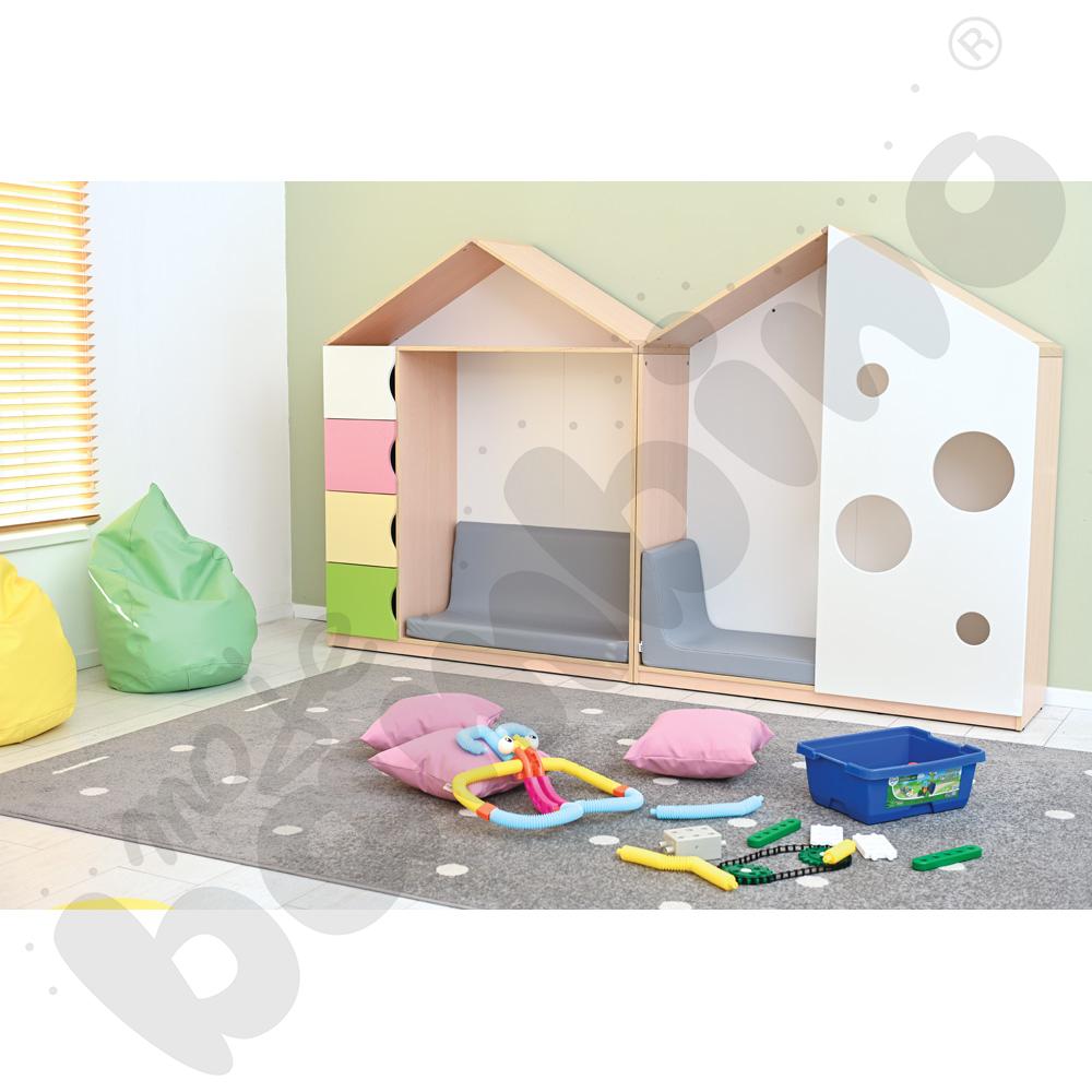 Domek Feria, klonowo-biały