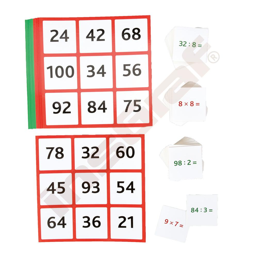Bingo násobení a dělení do 100