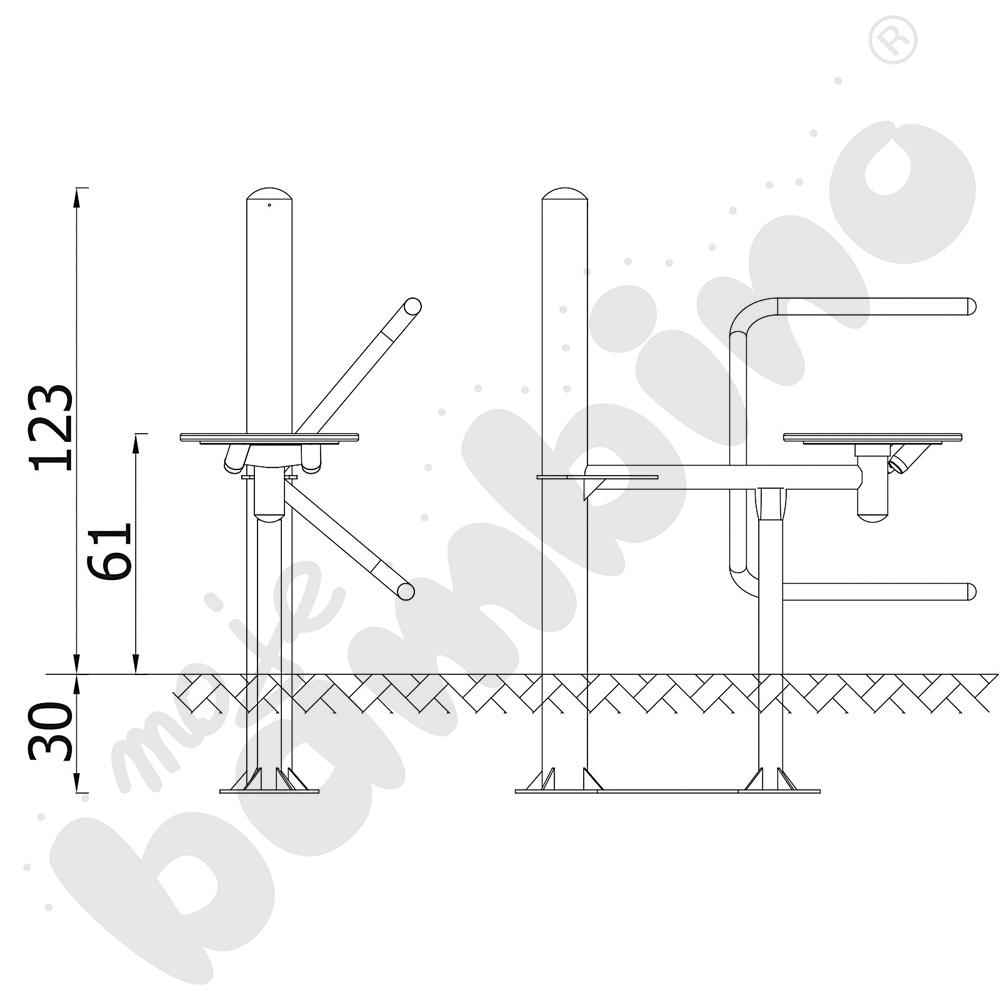 Twister siedząc - wolnostojący