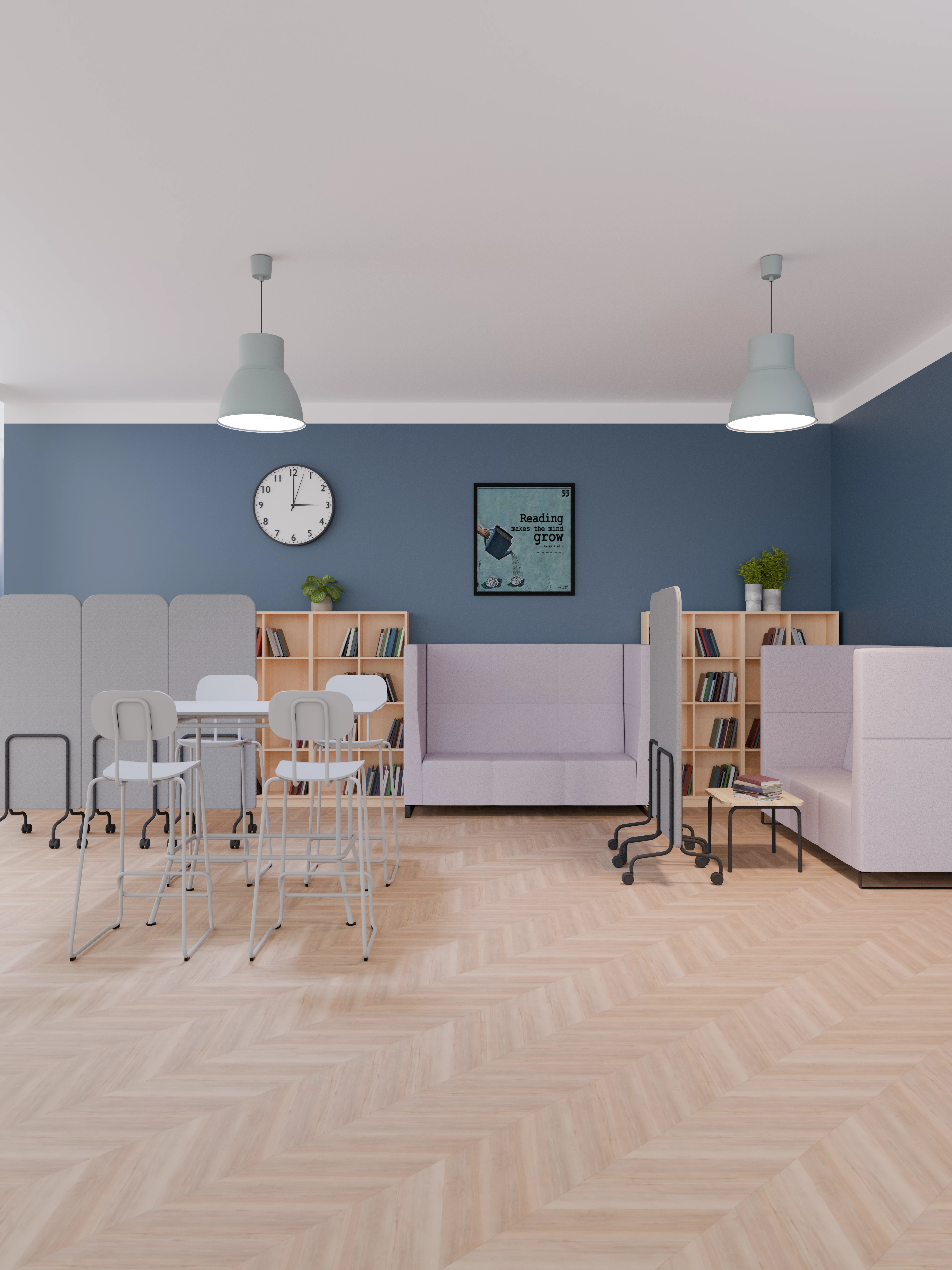 Strefa ciszy w bibliotece