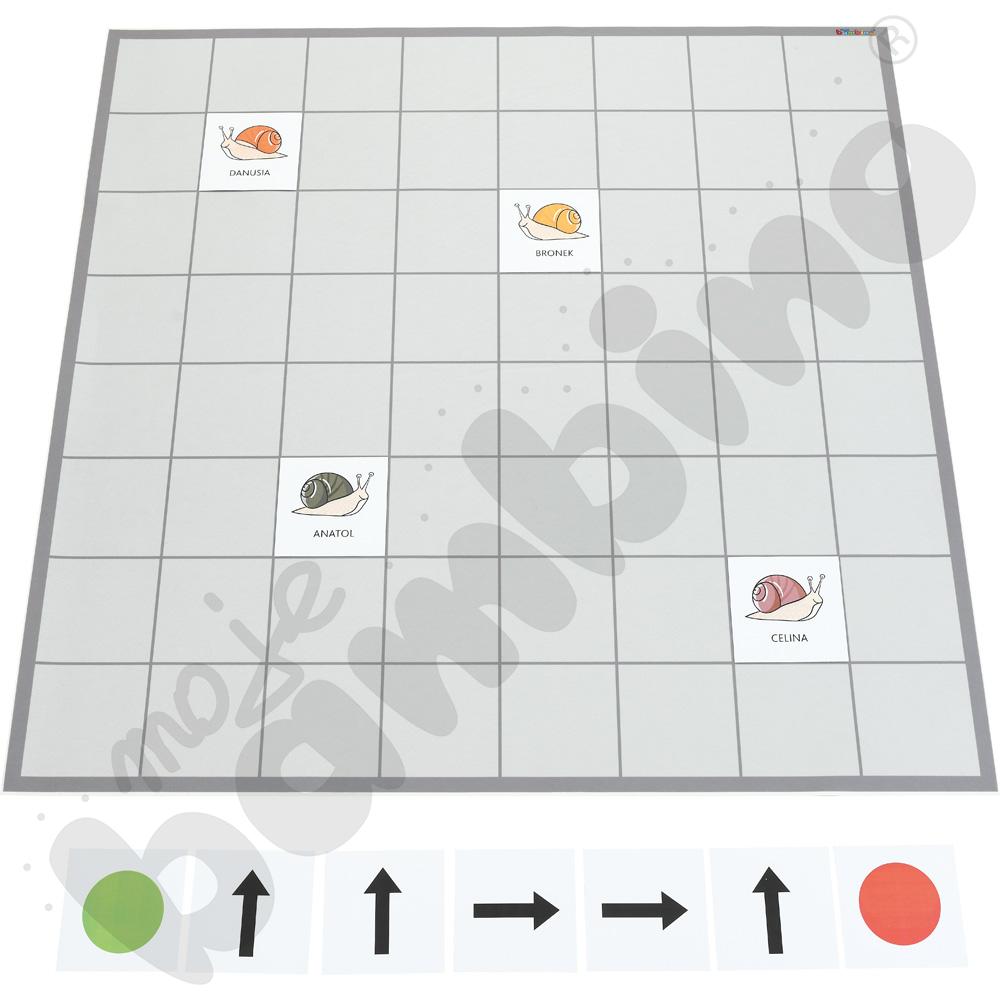 ABCD programowania - Plansza edukacyjna z pakietem ogólnym klocków ruchu do programowania