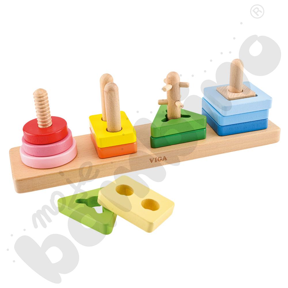 Drewniany sorter - kształty i kolory