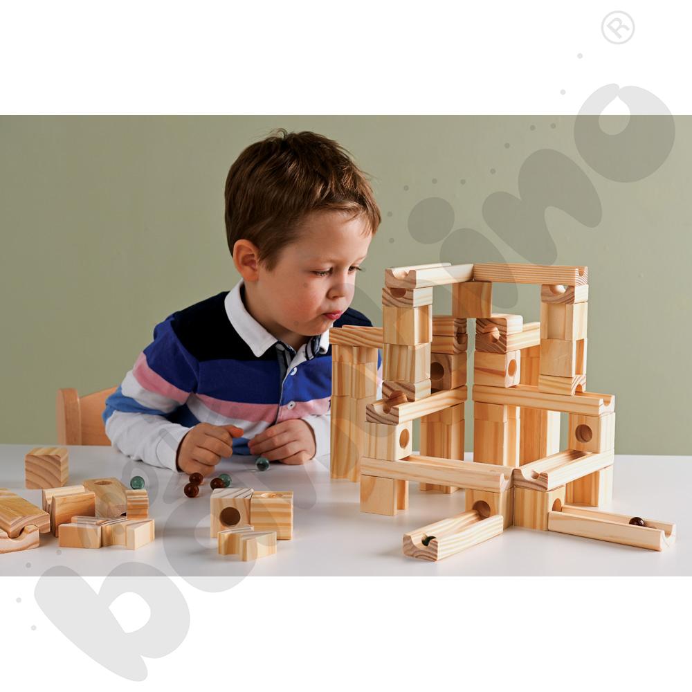 Kulodrom drewniany 60 elem.