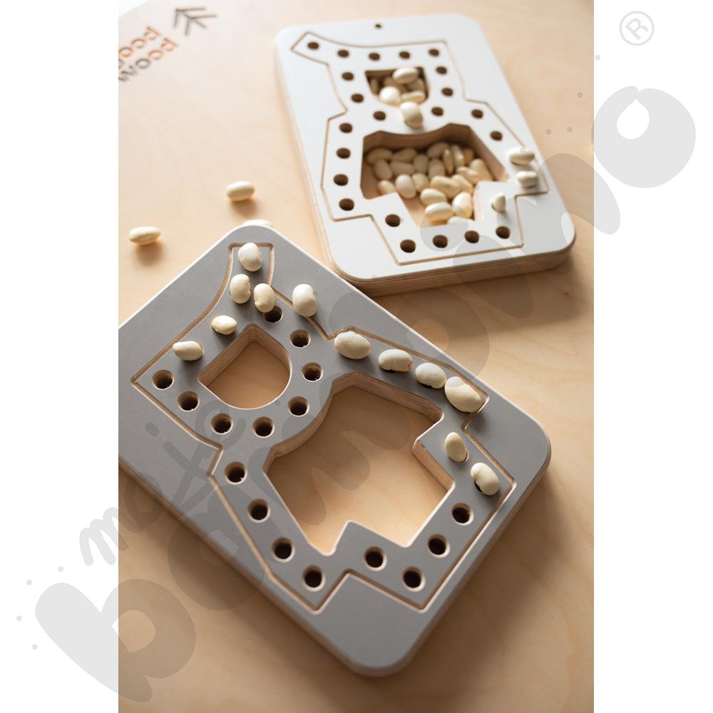 Przeplatanka drewniana Good Wood - biała - MED