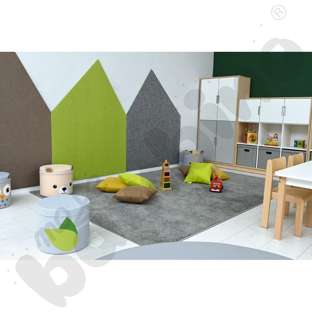 Dywan jednokolorowy - szary 3 x 4 m