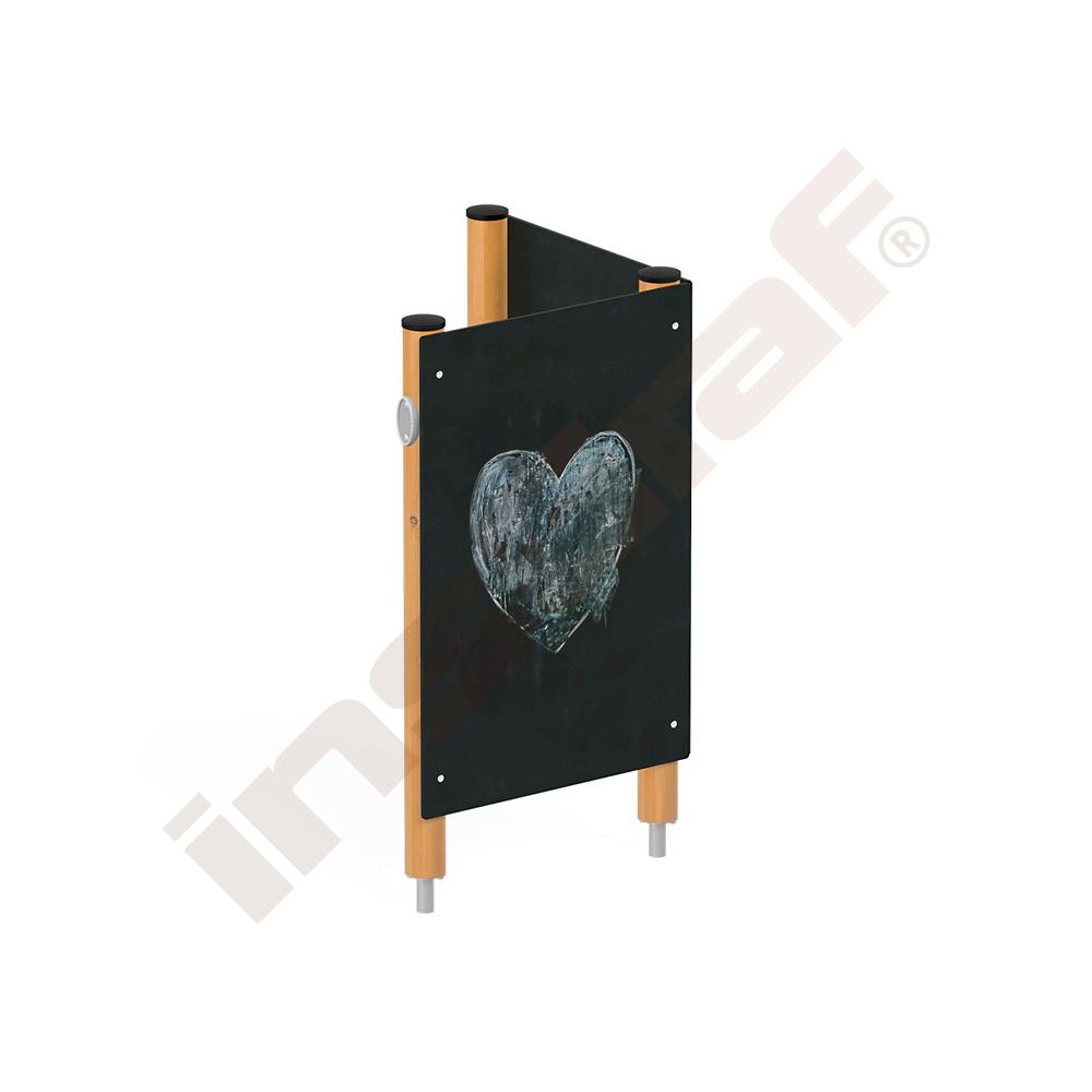 
Orbis H Doppelmaltafel, Holzpfosten
