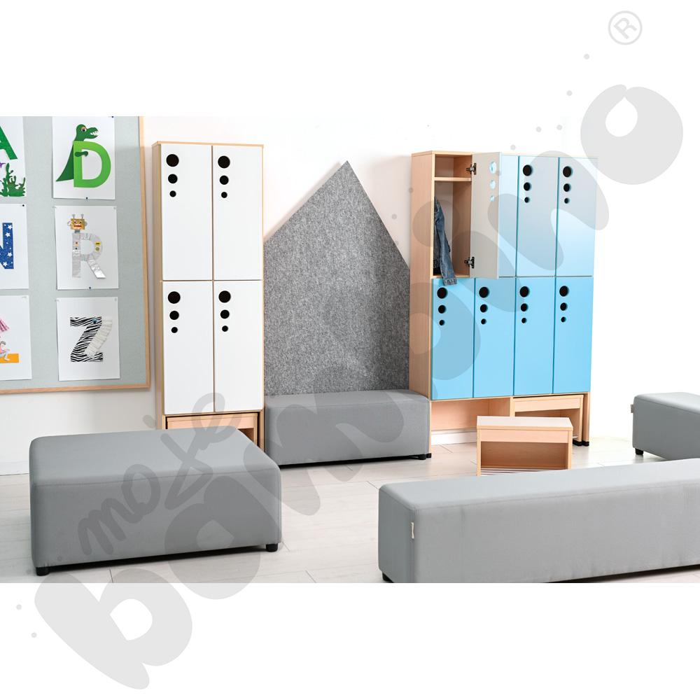 Szatnia Kropla Mini z wysuwanym siedziskiem 8-osobowa - zestaw 1