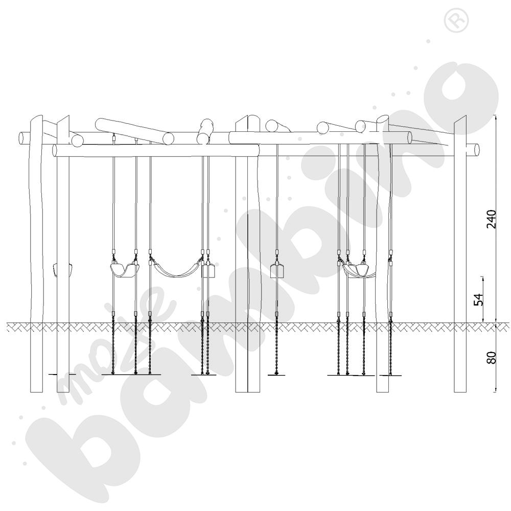 Zestaw huśtawek Robinio