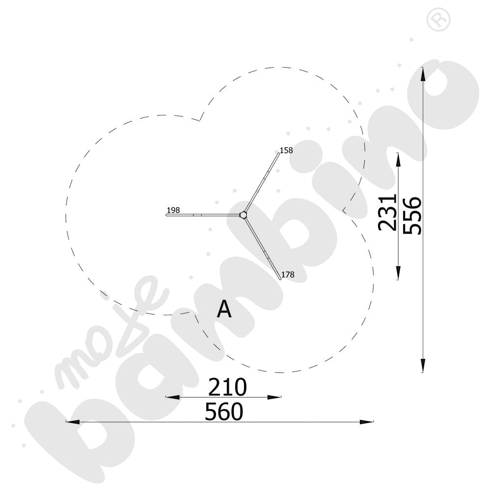 Action4Kids - drążek potrójny
