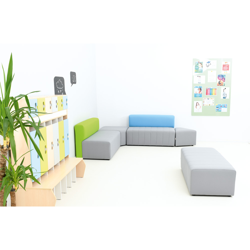 Sedačka Modern Plus sivo-modrá