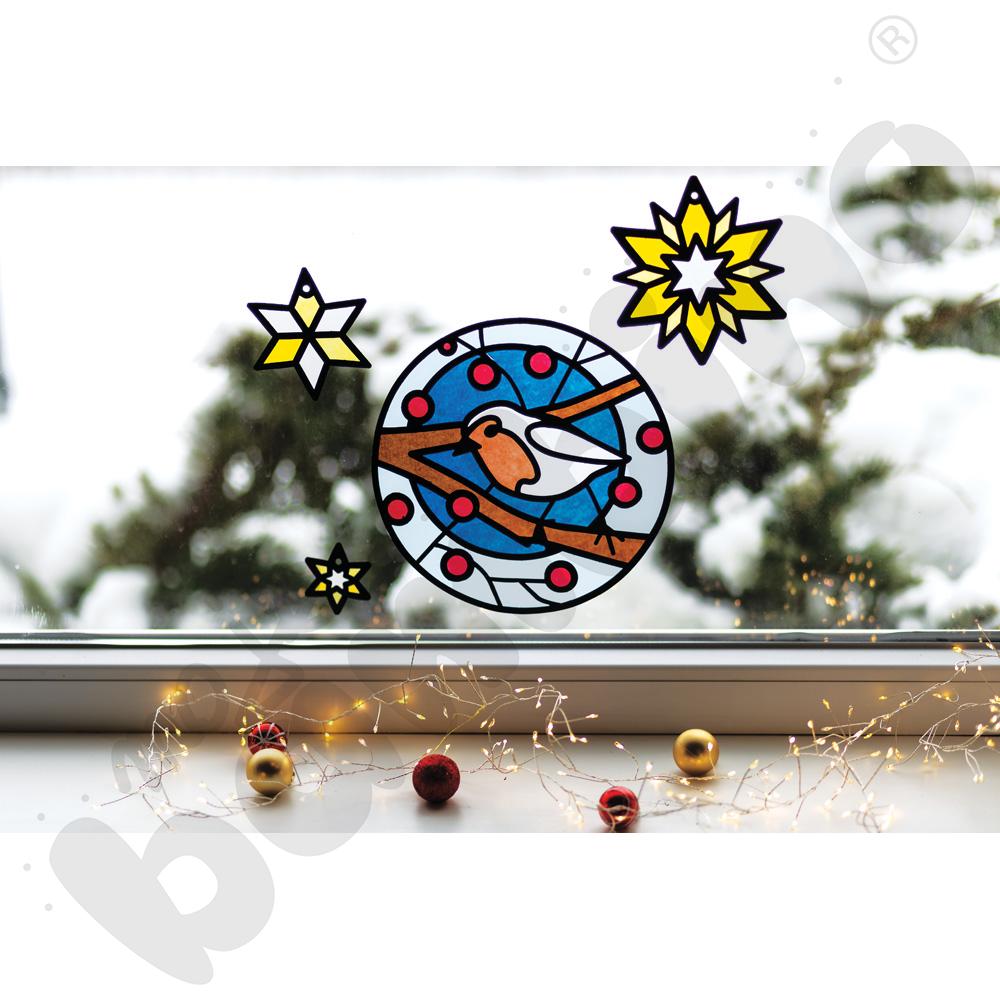 Zestaw witraży - Zima, 13 el.