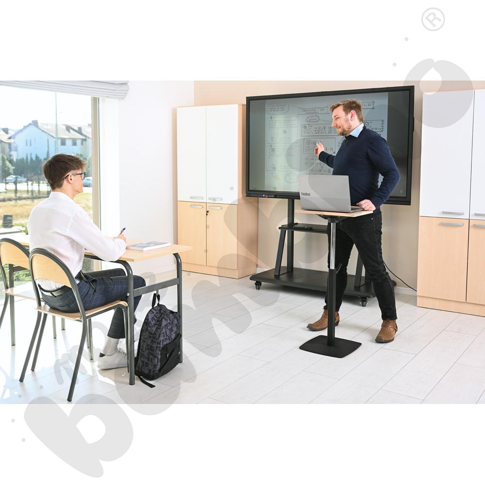 Stolik do prezentacji z uchylnym blatem