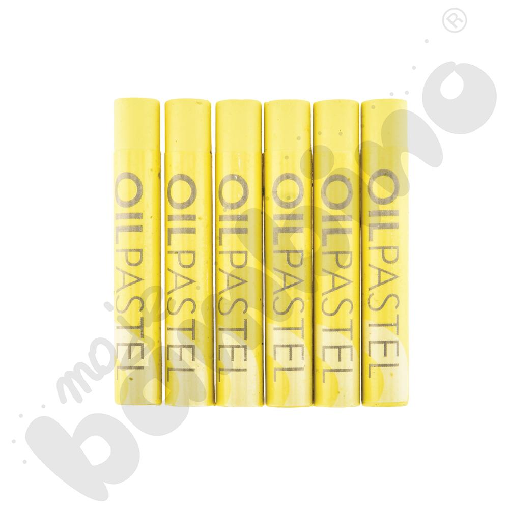 Pastele olejne 6 szt. żółte
