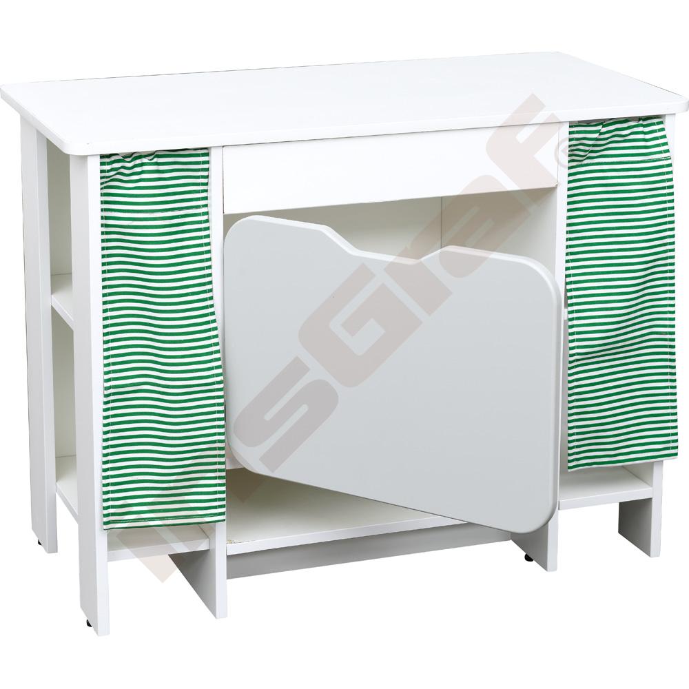 Kuchynka Quadro - skrinka s policami, biela