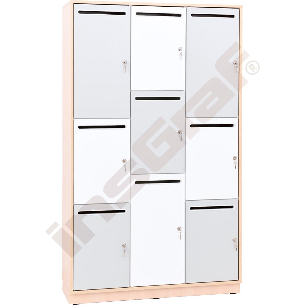 Quadro - skriňa s 9 boxami, javor