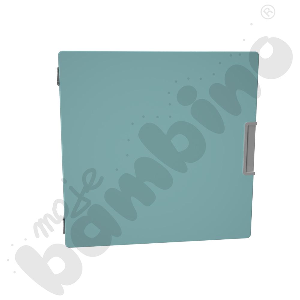 Quadro - małe drzwiczki 90, mocowane do przegrody, cichy domyk - turkusowy pastel