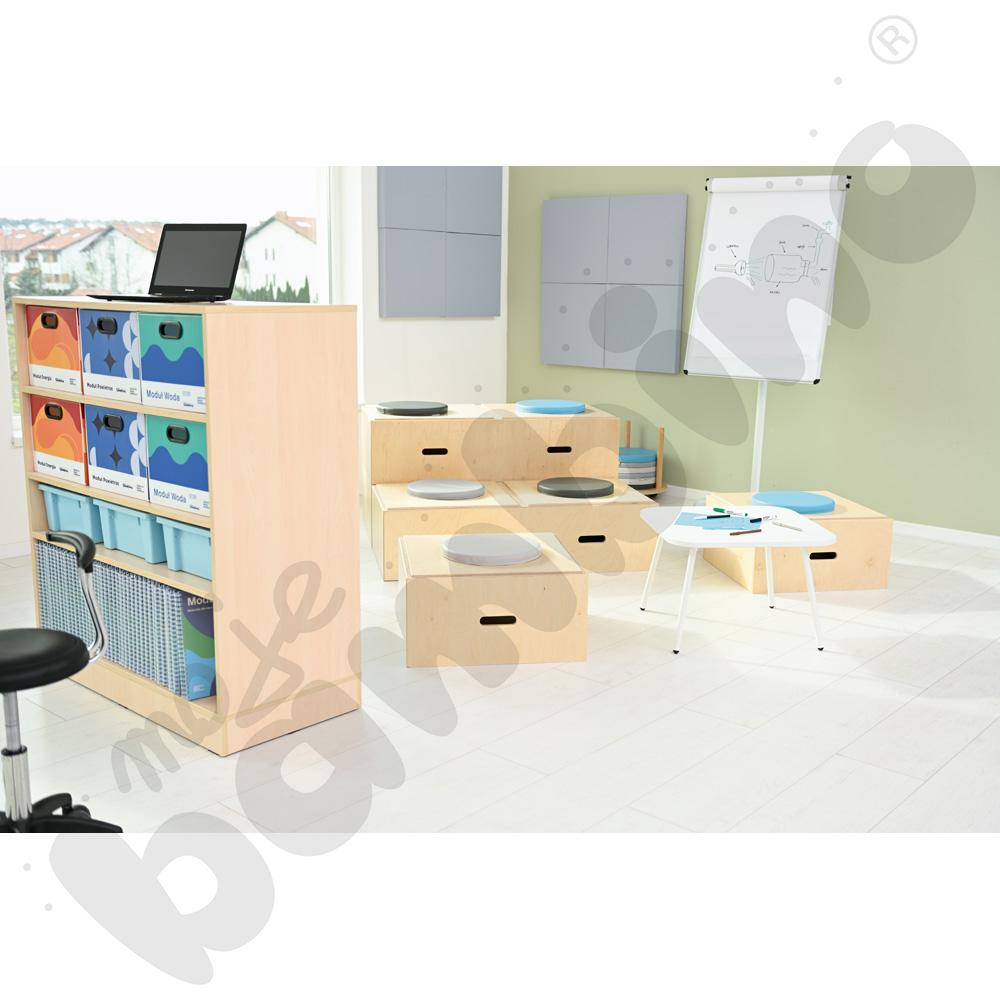 Regał Grande dwustronny - klon jasny