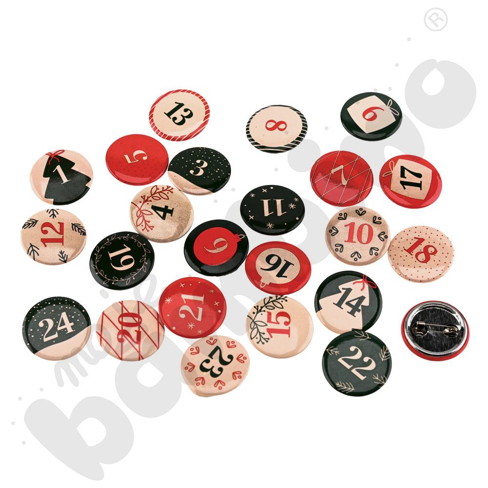 Kalendarz adwentowy - przypinki