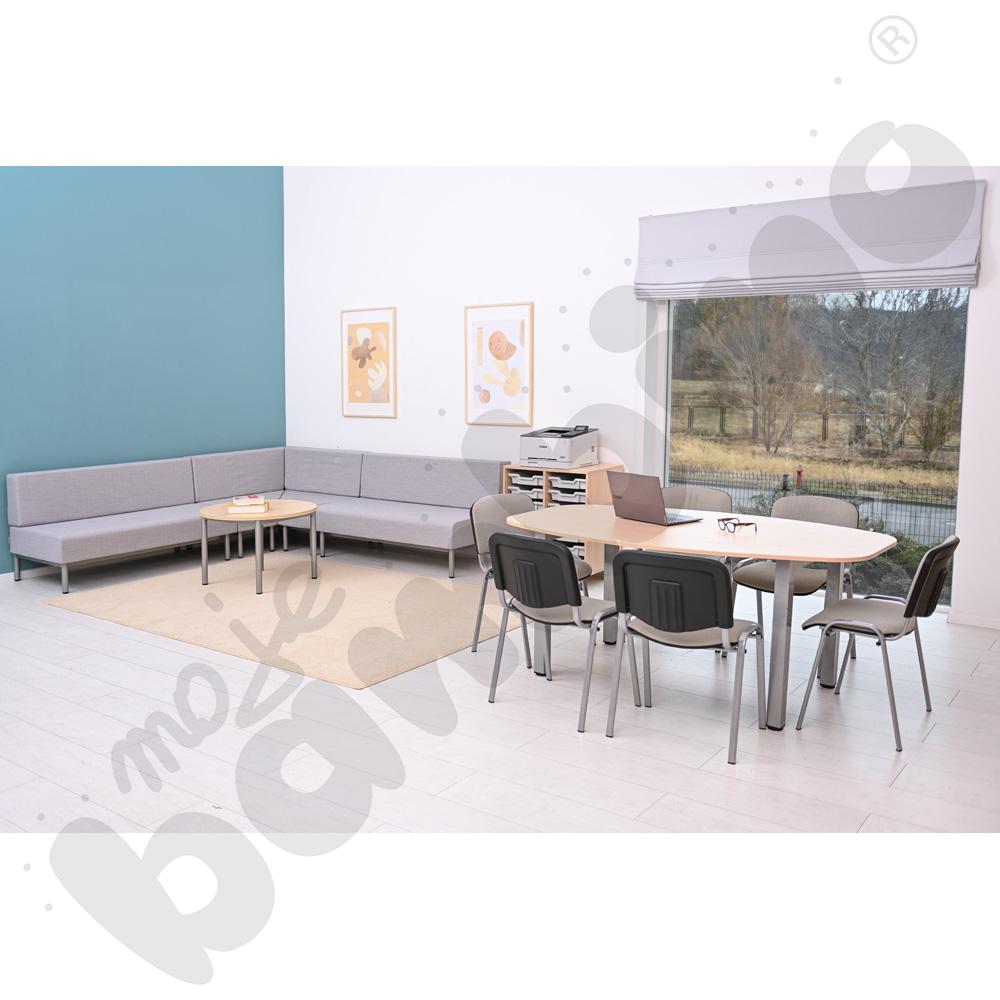 Stół owalny Grande 120 x 200 cm - klon jasny 