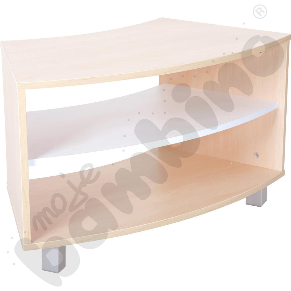 Quadro – szafka 1/8 koła S na nóżkach, klon jasny