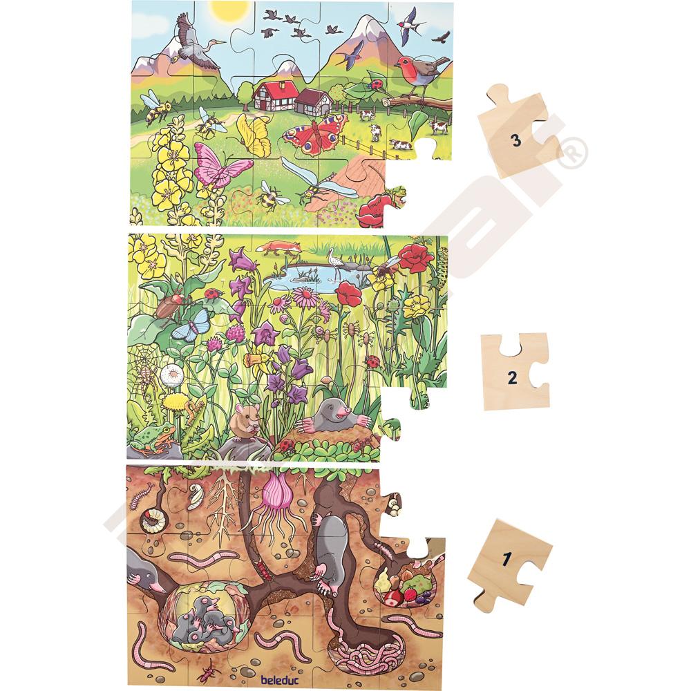 Podlahové puzzle Kvetinová lúka