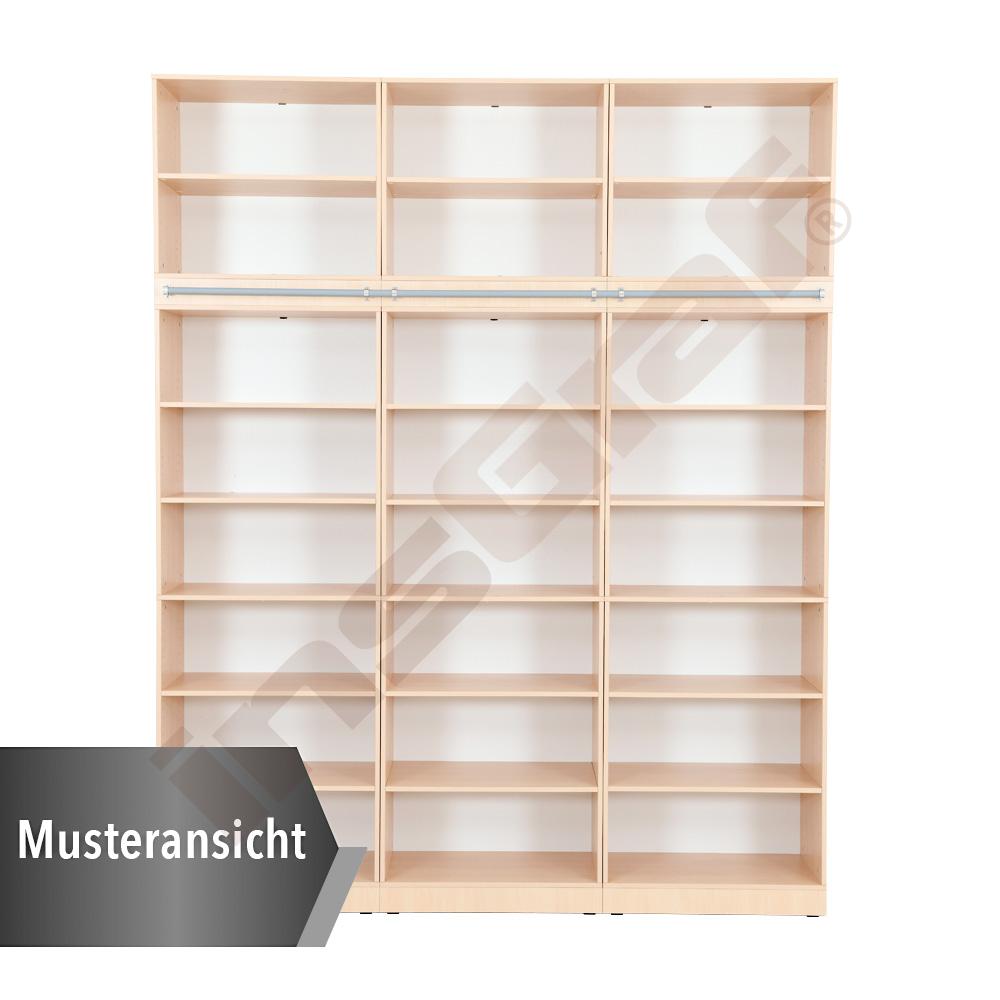 Regalwand, T 48, H 301, 3-reihig - weiß (Grande 41W)