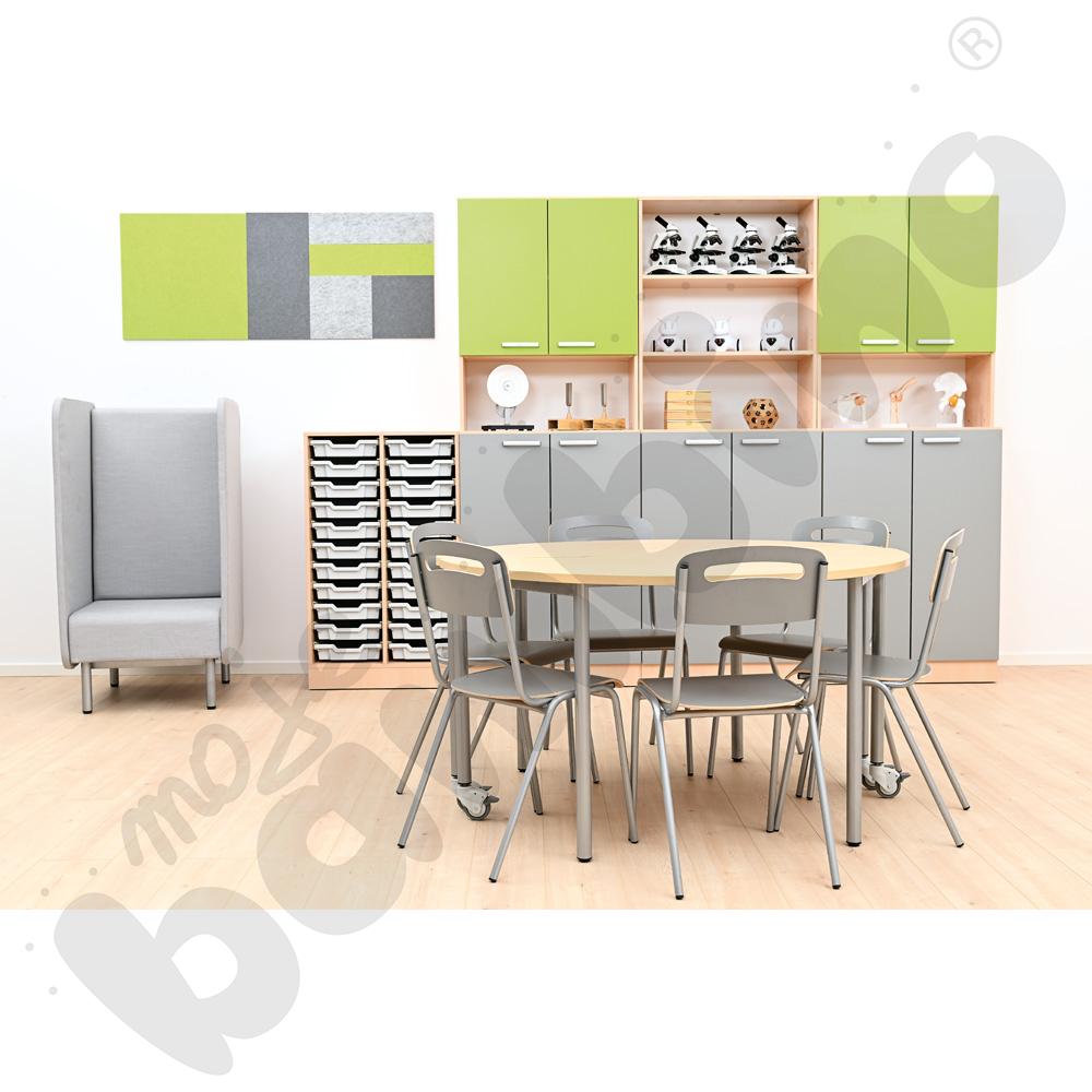 Sala szkolna Grande w zielonej kolorystyce