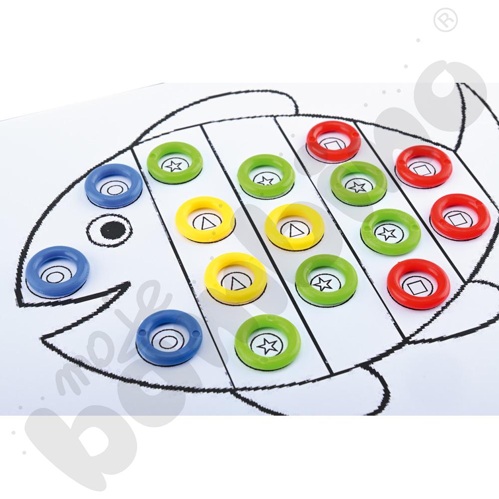 Mozaiki Maxi - zestaw edukacyjny, 9 kol.