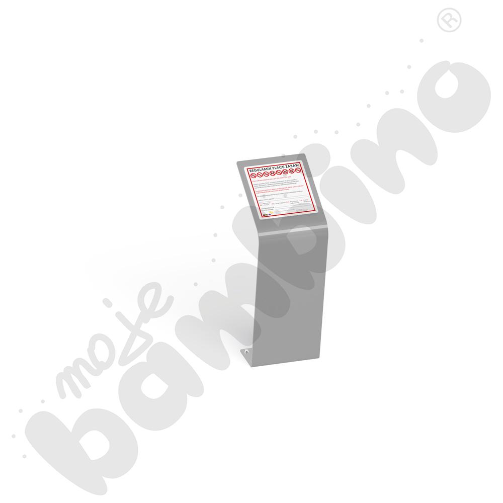 Tablica Regulamin gięta