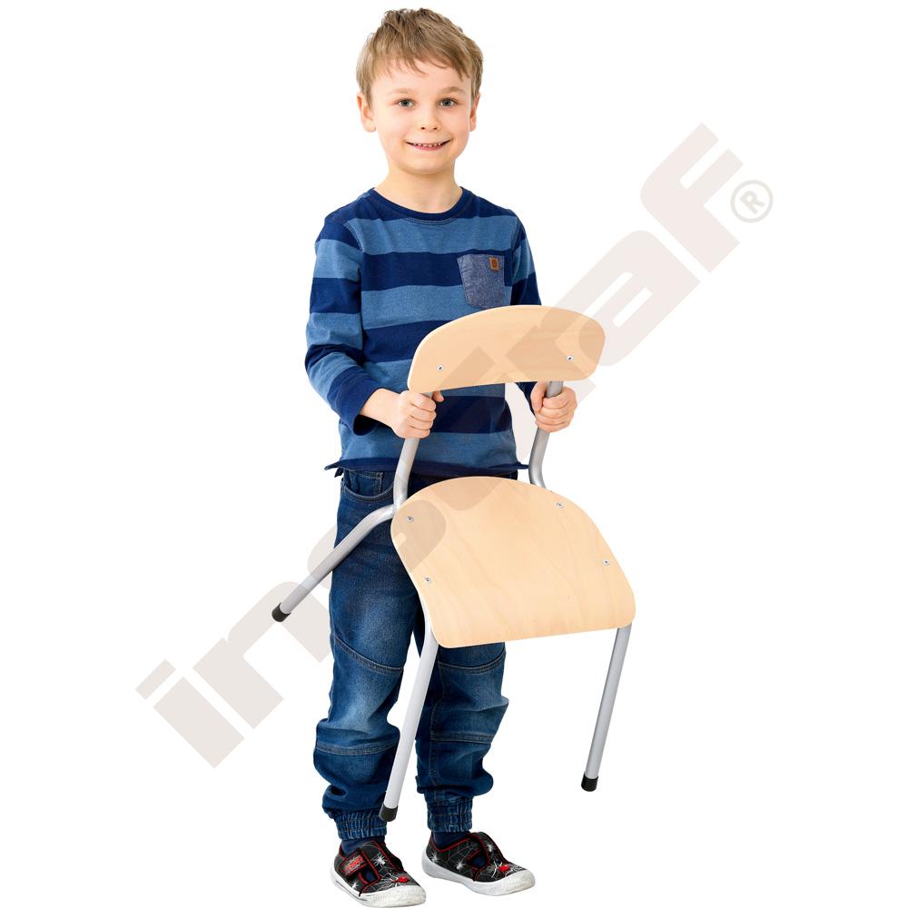 Židlička Bambino 2 stříbrná