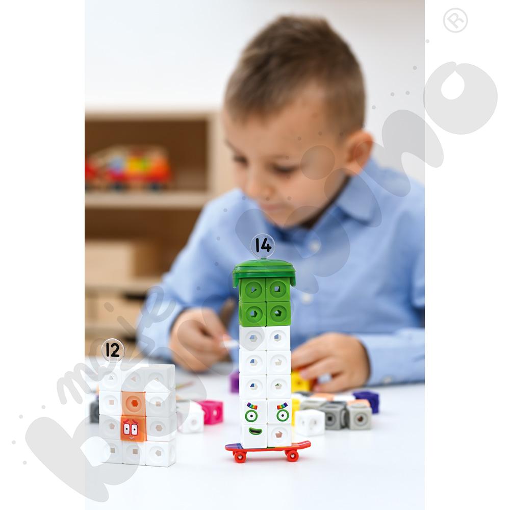 Kostki matematyczne z kartami działań 11-20