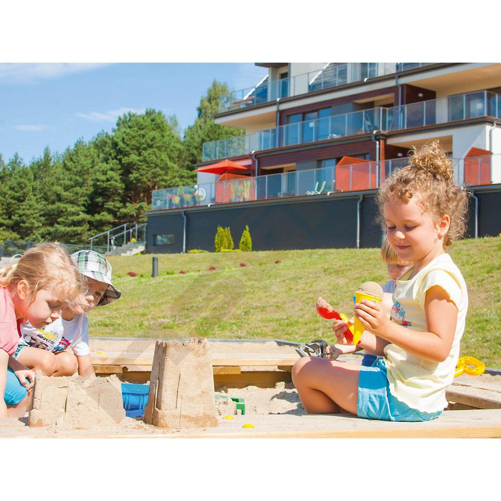 Pieskovisko z drevených dosiek  3 x 3 m