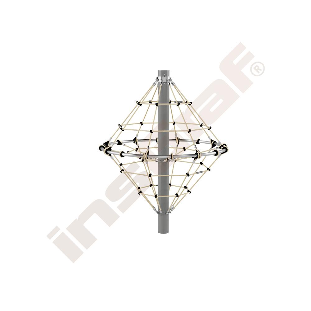 Seilgerät Diamant, beige-schwarz