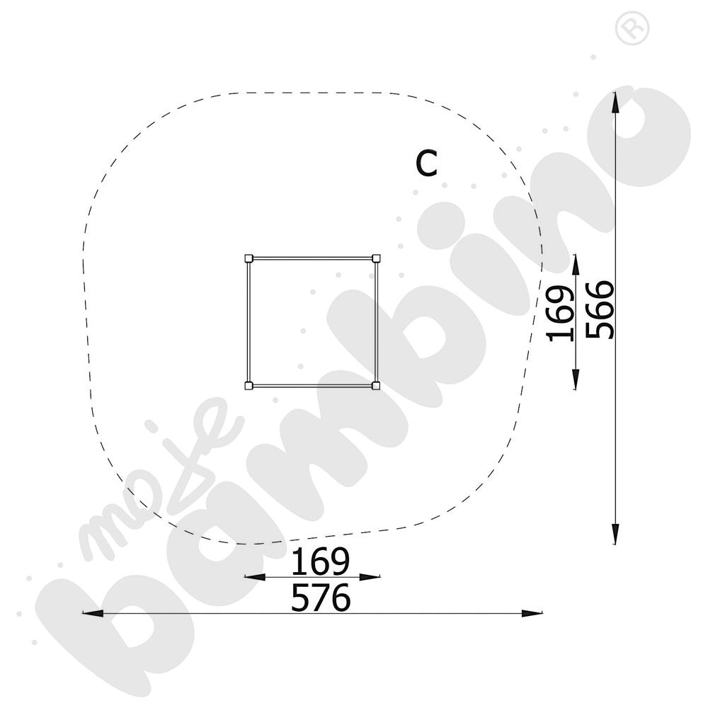 Street workout drążki wysokie Orange