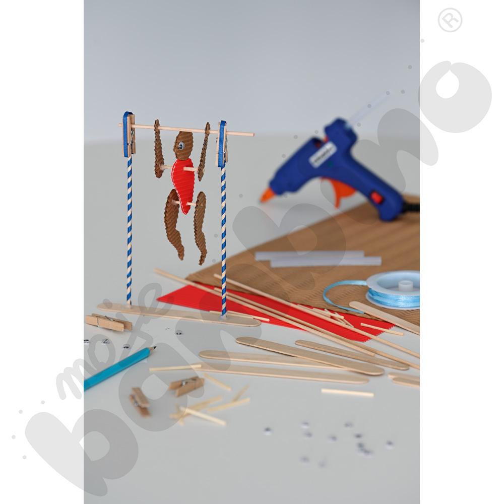 Pudełko kreatywne z drewnianymi akcesoriami