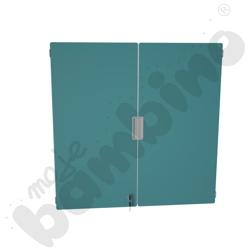 Quadro - drzwiczki średnie 90 st., z zamkiem, 1 para - morskie