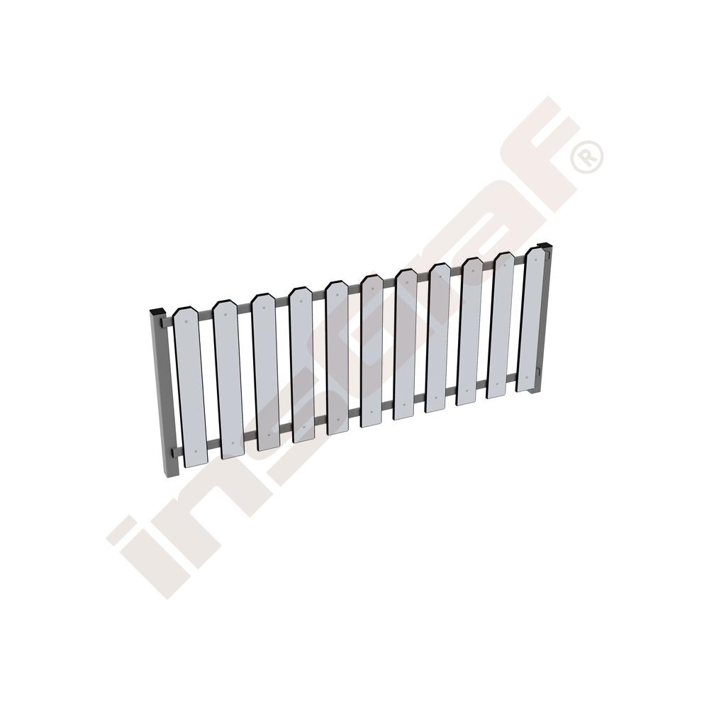 
Zaunmodul, HDPE, grau

