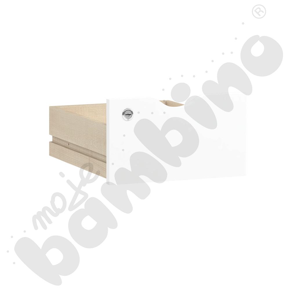 Drzwiczki i szuflada Feria białe laminowane