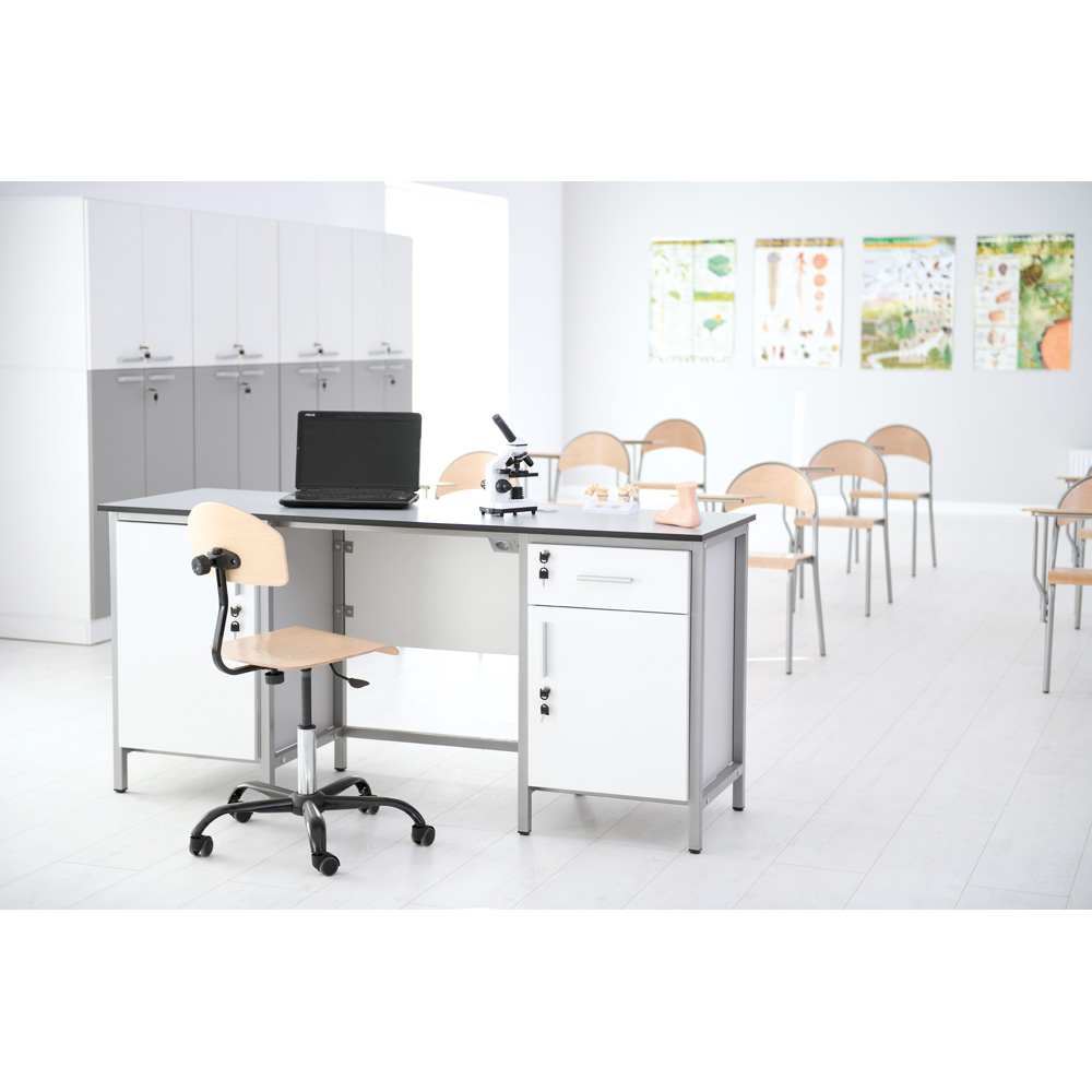 Laboratórny stôl LAB HPL, sivý - základná verzia