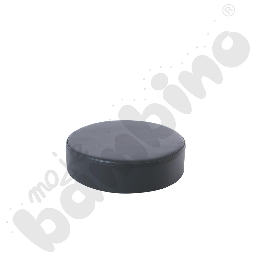 Pufka okrągła ciemnoszara